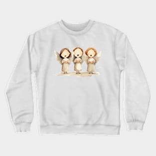 Cute Angels Singing Crewneck Sweatshirt